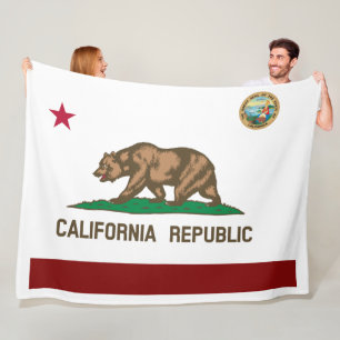 California flagga fleecefilt