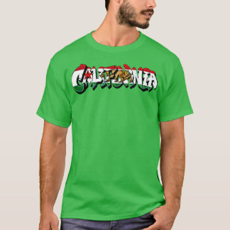 California Flagga Graffiti T Shirt