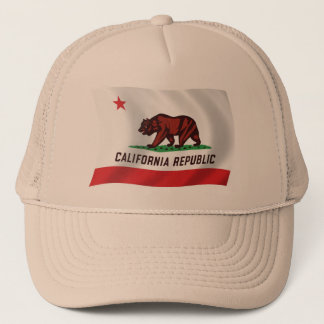 California Flagga Hat Truckerkeps