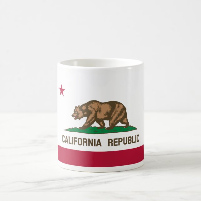 California flagga kaffemugg (Center)