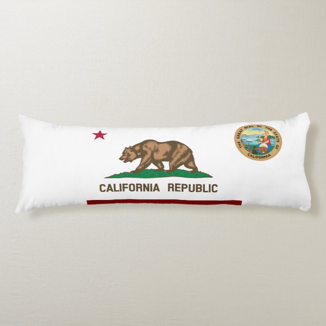 California flagga kroppskudde (Framsidan)