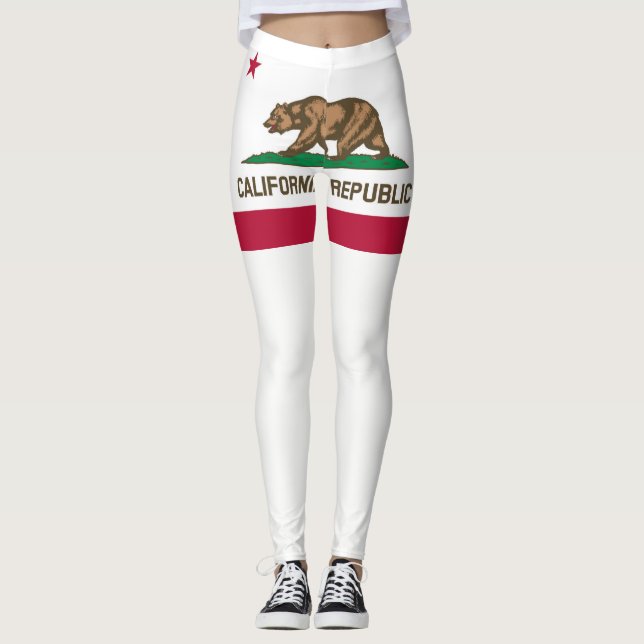 California flagga leggings (Framsida)
