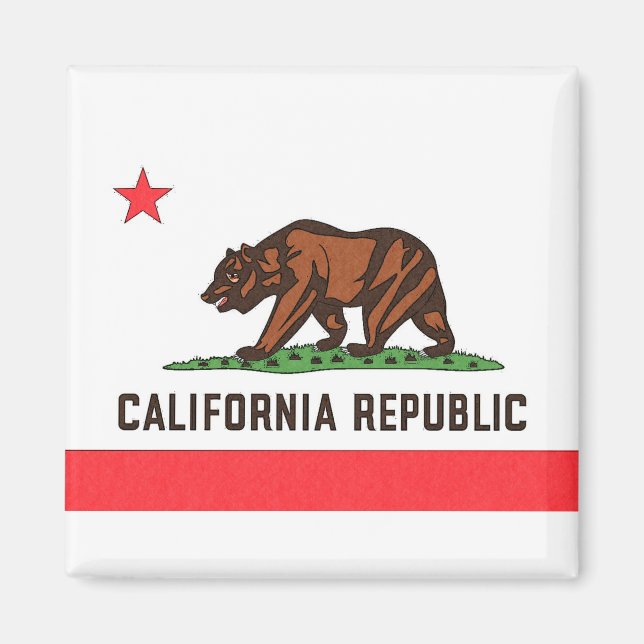 CALIFORNIA FLAGGA MAGNET (Framsidan)