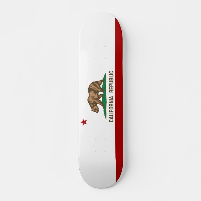 California flagga mini skateboard bräda 18,5 cm (Framsida)