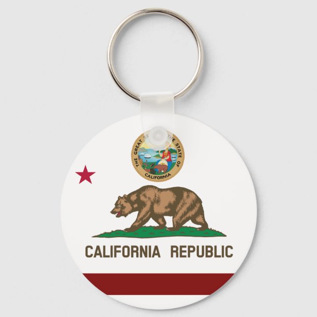California flagga nyckelring (Framsida)