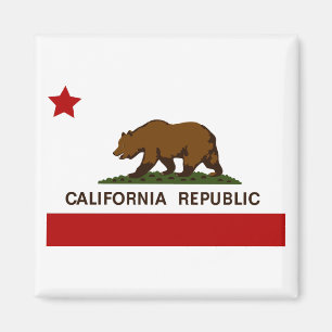 California Flagga Patriotic Magnet