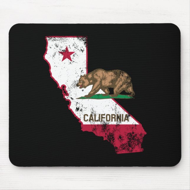 California Flagga Patriotic Musmatta (Framsidan)