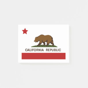 California Flagga Patriotic Post-it Block