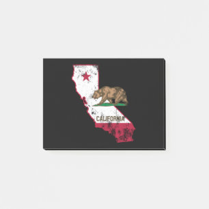 California Flagga Patriotic Post-it Block