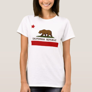 California Flagga Patriotic T Shirt