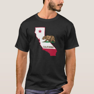 California Flagga Silhouette T Shirt