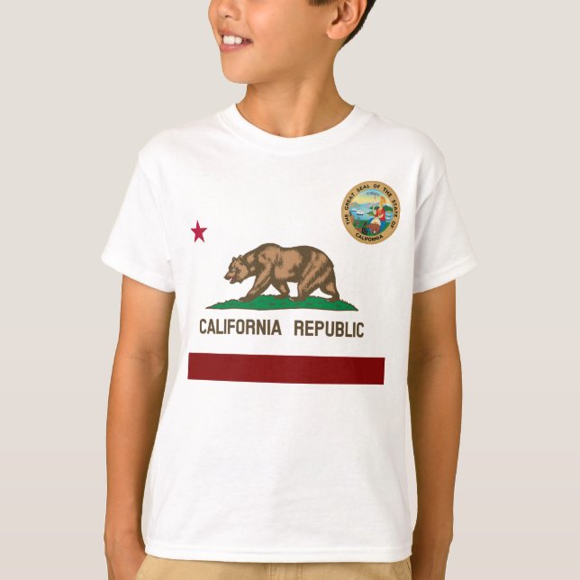 California flagga t shirt (Framsida)