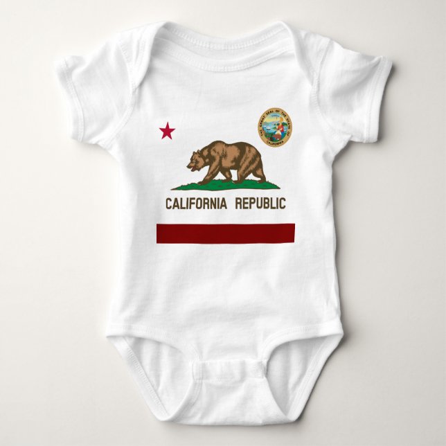 California flagga t shirt (Framsida)