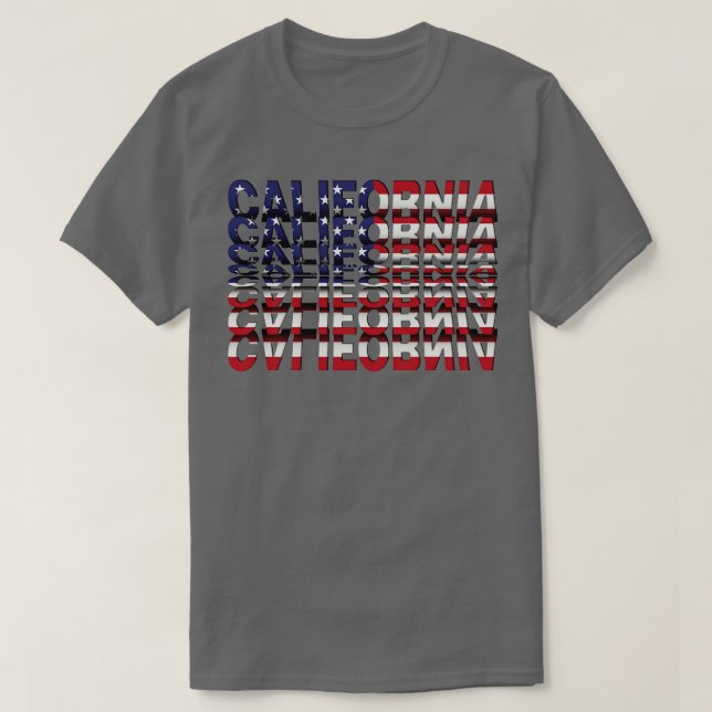 California Flip Text effekt T Shirt (Design framsida)
