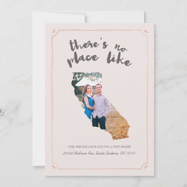 California Flytta Announcement Meddelande (Framsida)