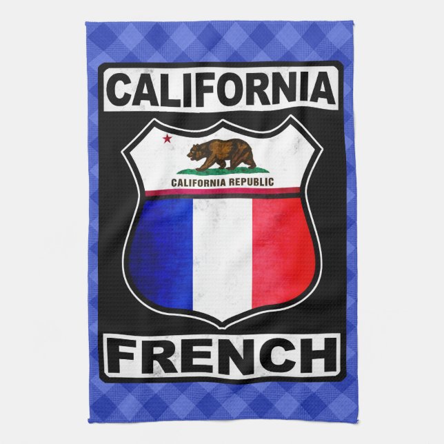 California Fransk American Kökshandduk (Vertikal)