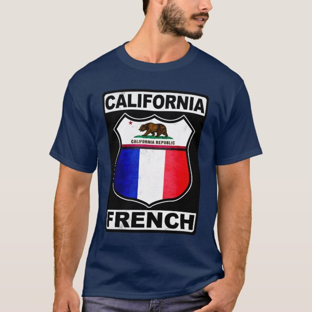California Fransk American T Shirt (Framsida)