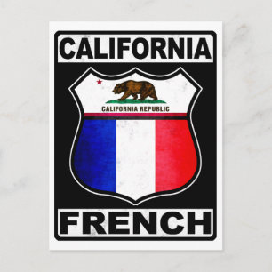 California Fransk American Vykort