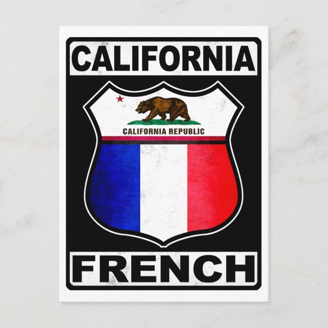 California Fransk American Vykort (Framsida)