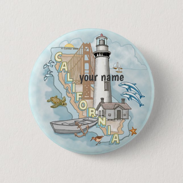 California fyr pin knapp  (Framsida)