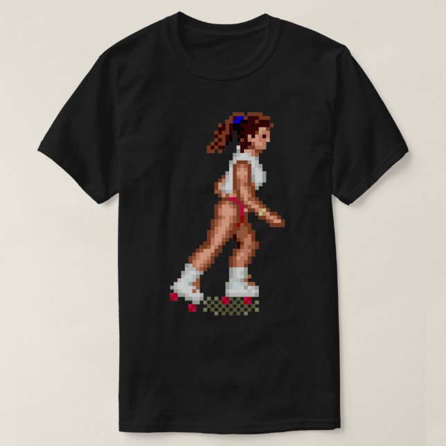 California Games Roller Skate Pixel Art T Shirt (Design framsida)