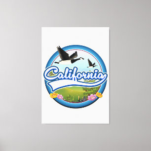 California Gäss semester logotyp Canvastryck
