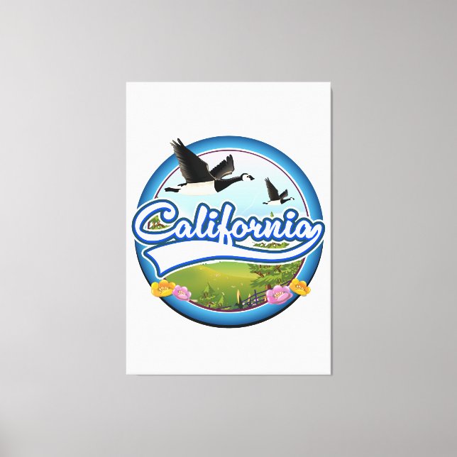 California Gäss semester logotyp Canvastryck (Framsida)