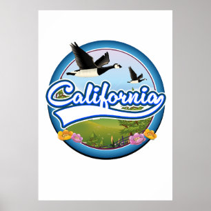 California Gäss semester logotyp Poster