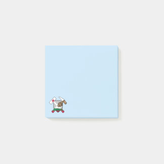 California Geologist's Rock Hammer Flag Logo Post-it Block
