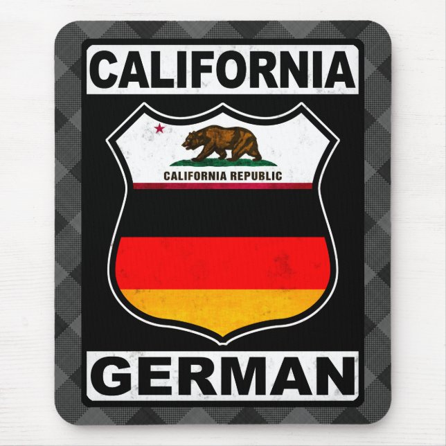 California German American Mousemat Musmatta (Framsidan)