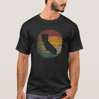 California Gift Vintage Distress Retro Sunset Me T Shirt
