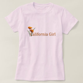 California Girl Poppies Dam Tee
