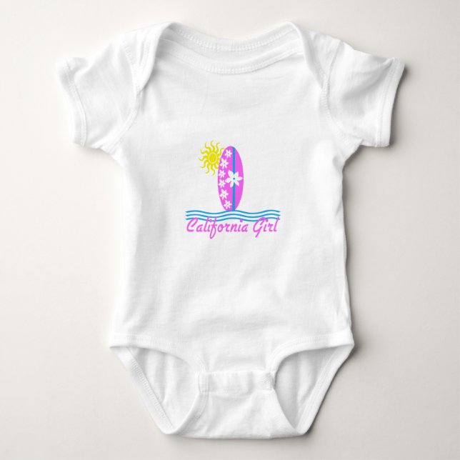 California Girl Surfboard W/Sol Rosa Tee Shirt (Framsida)