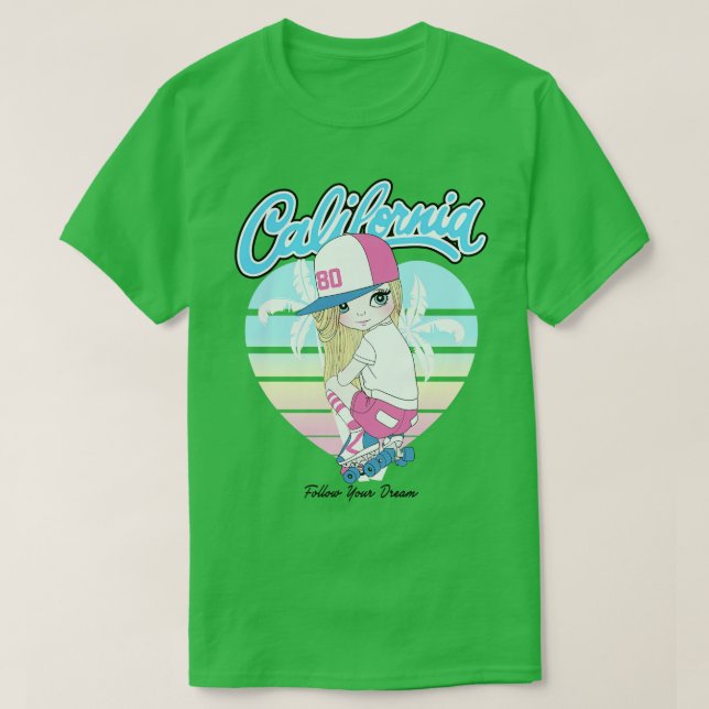 California Girl T Shirt (Design framsida)