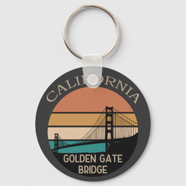 California Golden Grind Bridge Nyckelring (Framsida)