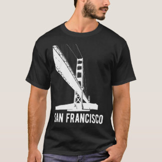 California Golden Grind Bridge Skyline San Francis T Shirt