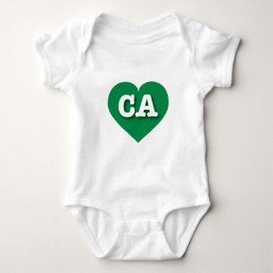 California Grönt Heart - I kärlek CA Tee Shirt
