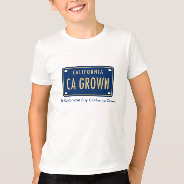 California Grown Logotyp Youth T-Shirt (Framsida)