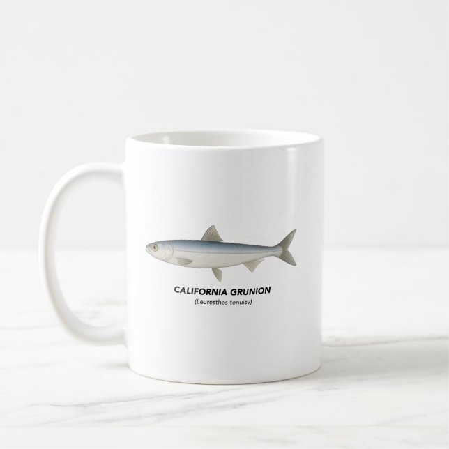 California Grunion - Marine Animals of California Kaffemugg (Vänster)