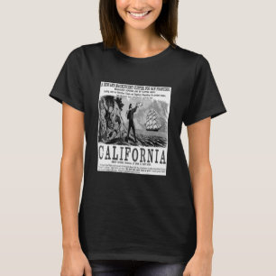 California Guld Rush Treasure Hunt T Shirt