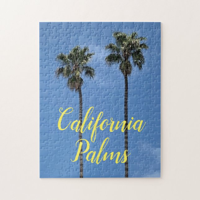 California Handflatan Träd Photo Jigszle Puzzle Pussel (Vertikal)