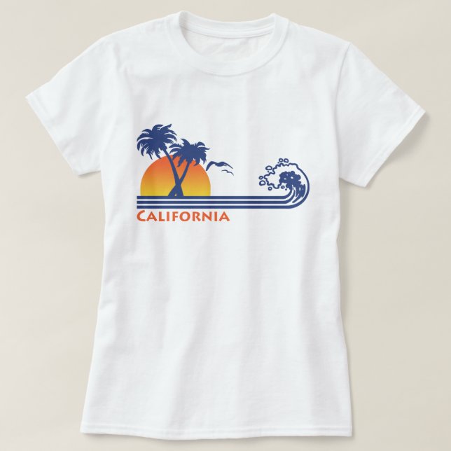 California Handflatan Träd T-shirt (Design framsida)