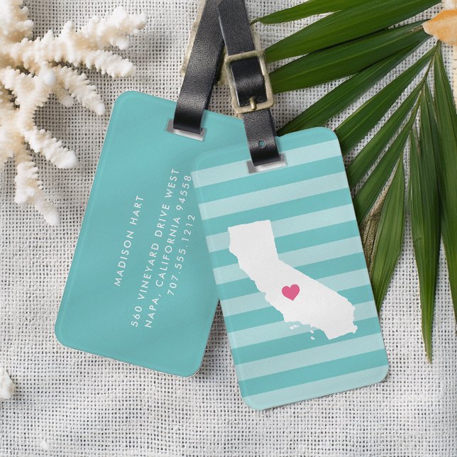 California Heart | Hemstat Bagagebricka (Skapare uppladdad)