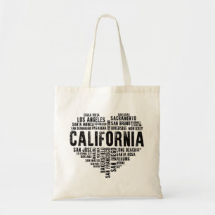California Heart Kärlek LA San Francisco San Dieg Tygkasse