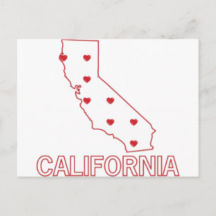 California Hearts Vykort