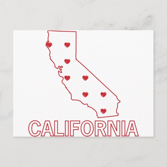 California Hearts Vykort (Framsida)