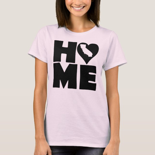 California Hem Heart State Tees T-Shirt (Framsida)