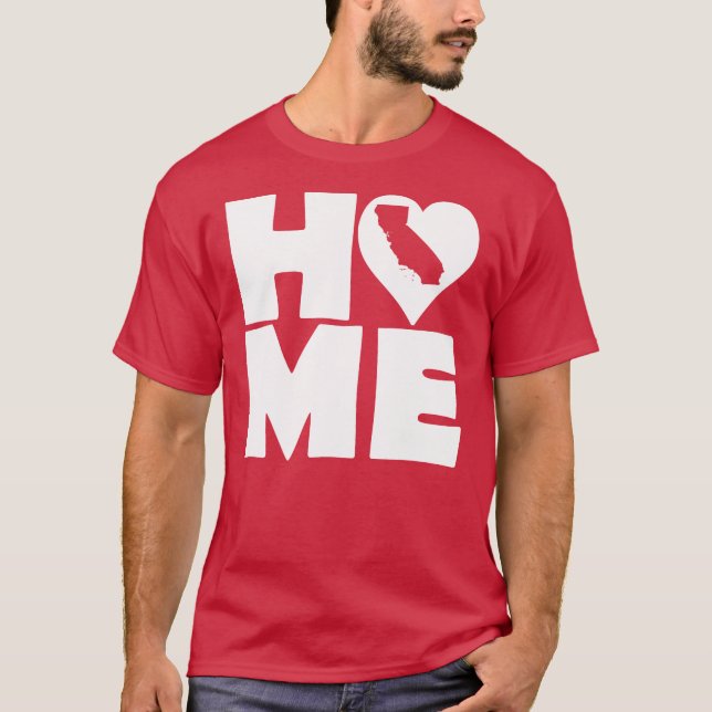 California Hem Heart State Tees T-Shirt (Framsida)