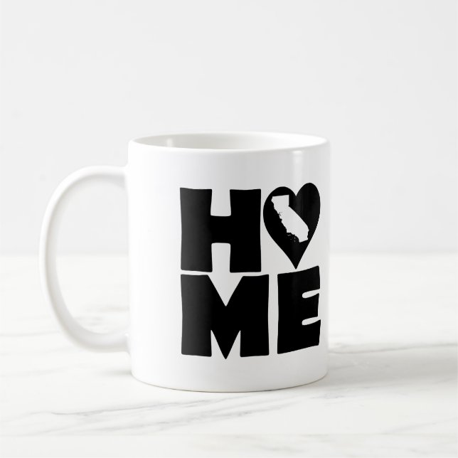 California Hem Hem Tillstånd Mug eller Resemug Kaffemugg (Vänster)