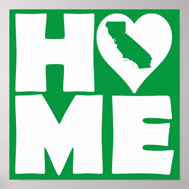 California Hem Hemstat Poster Skylt (Framsidan)